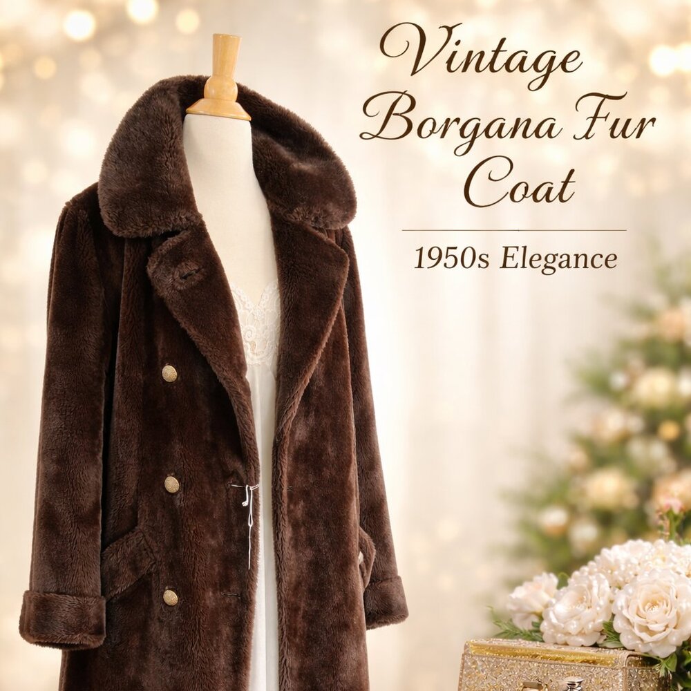 Vintage Borgana Fur Coat – 1950s Elegance